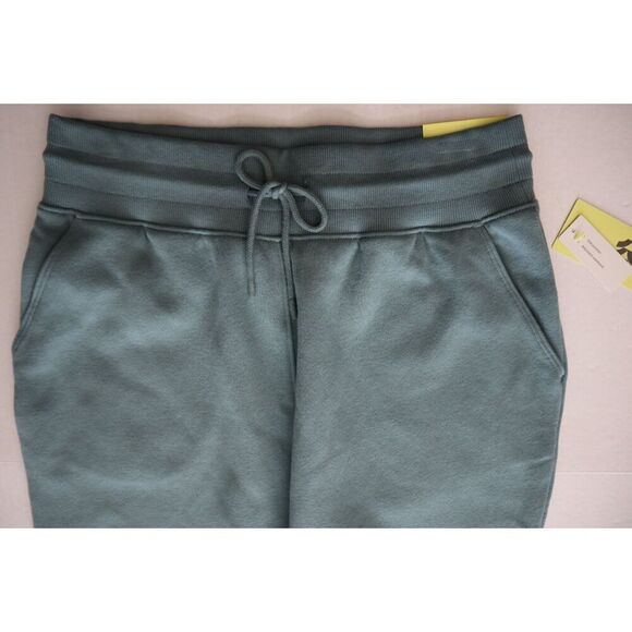 All In Motion 214-16-0819 Women's Sz Small Jade Green Fleece Jogger Pants - Picture 6 of 9